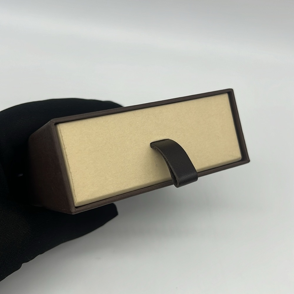 Louis Vuitton NWB Vintage 18K Yellow Gold Tiger Eye Padlock Shaped Pendant - Picture 16 of 16